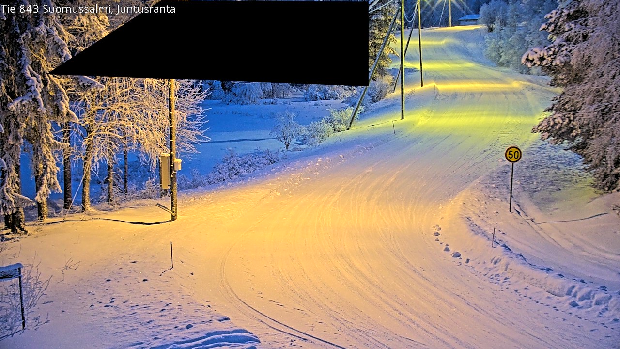 Kelikamerat Kuva Tie 843 Suomussalmi, Juntusranta, Suomussalmi, Kainuu