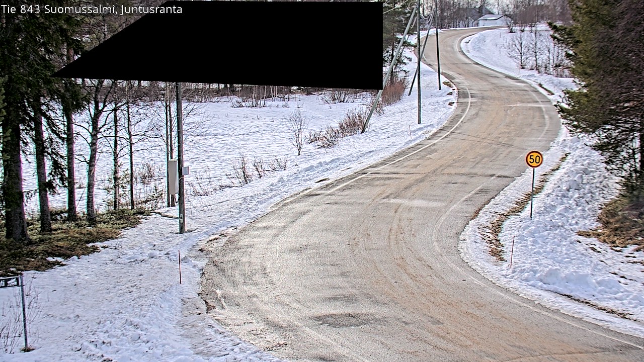 Kelikamerat Kuva Tie 843 Suomussalmi, Juntusranta, Suomussalmi, Kainuu