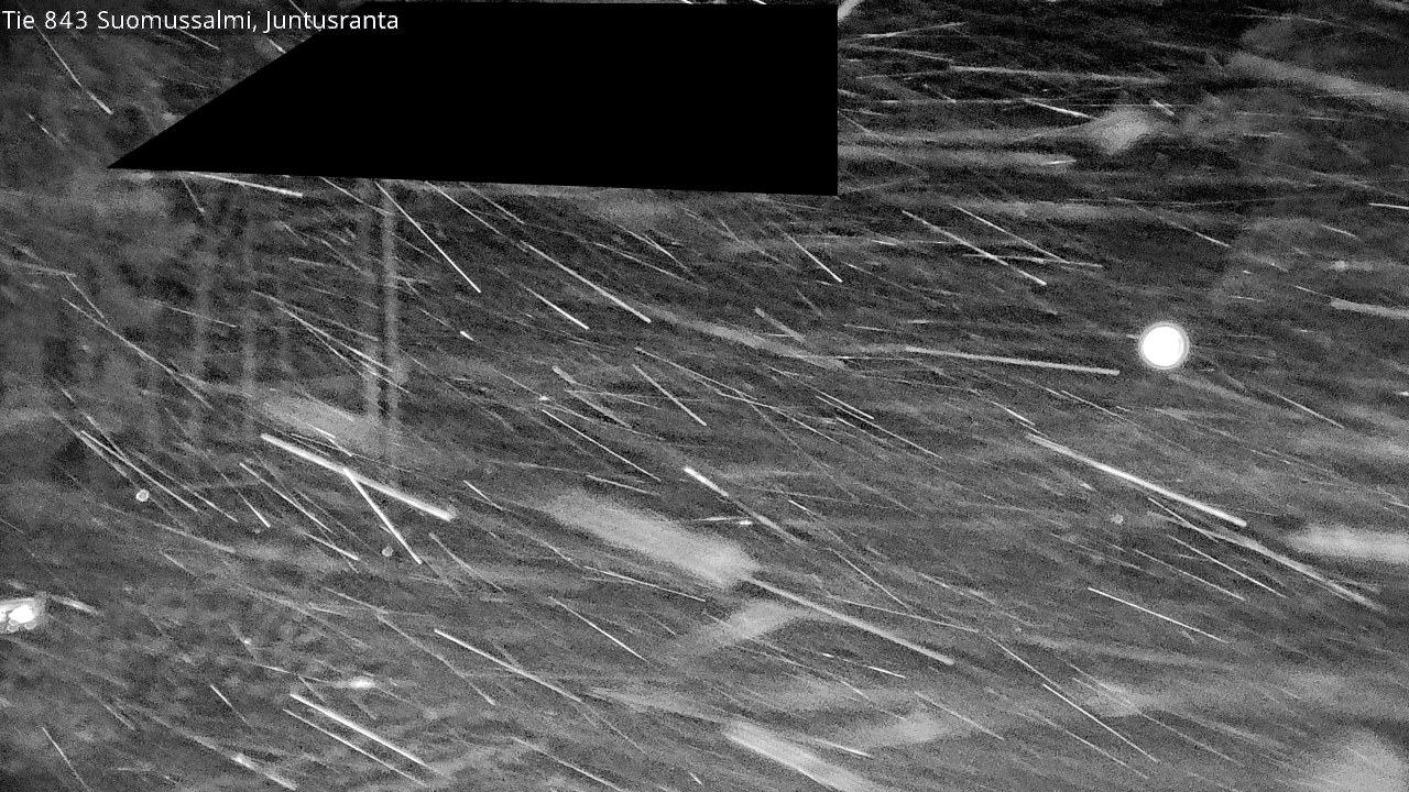 Weather Camera Image Road 843 Suomussalmi, Juntusranta, Suomussalmi, Kainuu