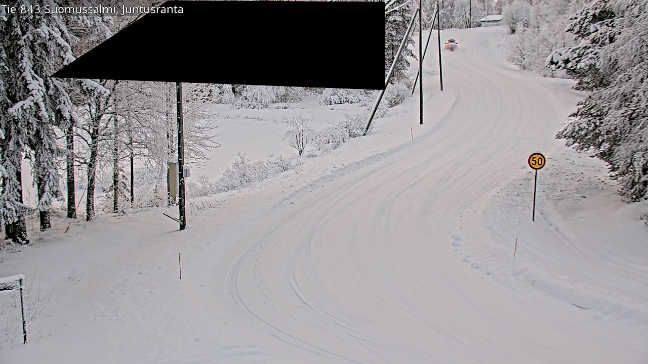 Kelikamerat Kuva Tie 843 Suomussalmi, Juntusranta, Suomussalmi, Kainuu