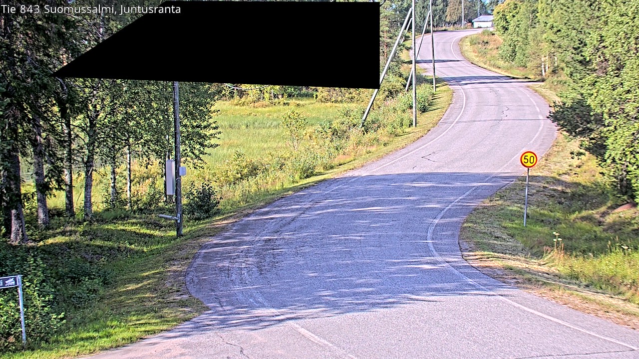 Kelikamerat Kuva Tie 843 Suomussalmi, Juntusranta, Suomussalmi, Kainuu