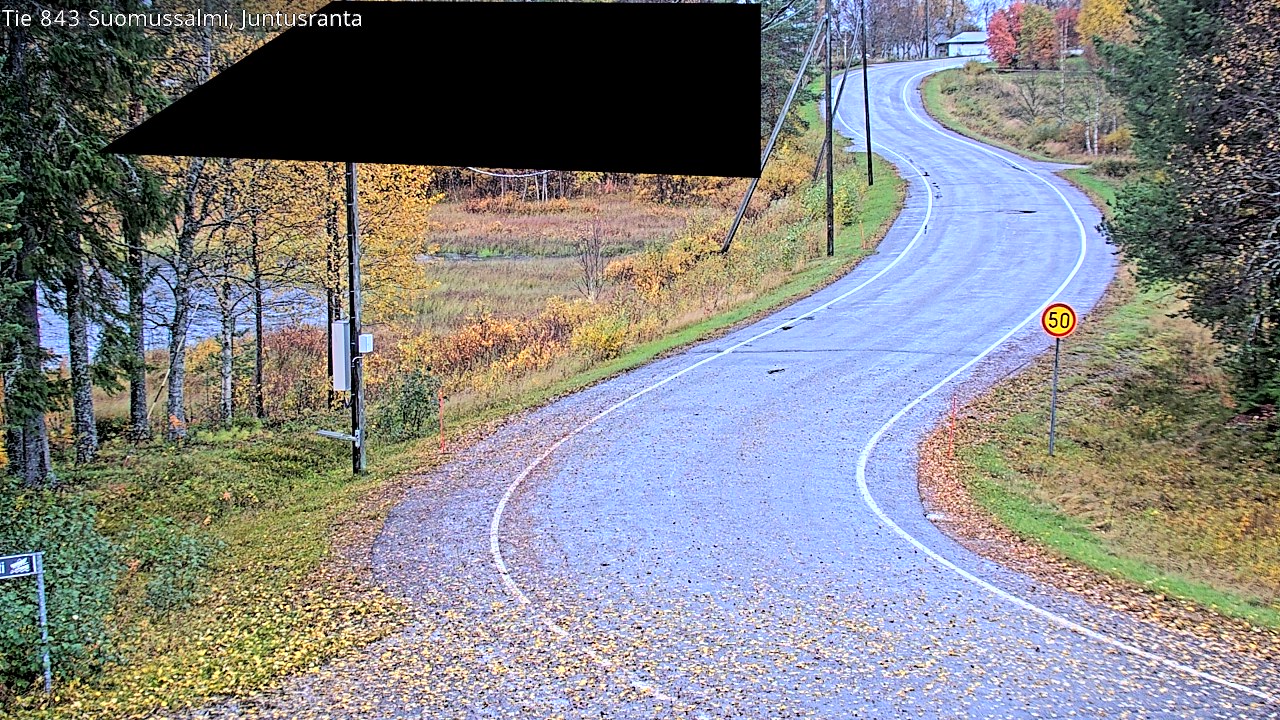 Weather Camera Image Road 843 Suomussalmi, Juntusranta, Suomussalmi, Kainuu