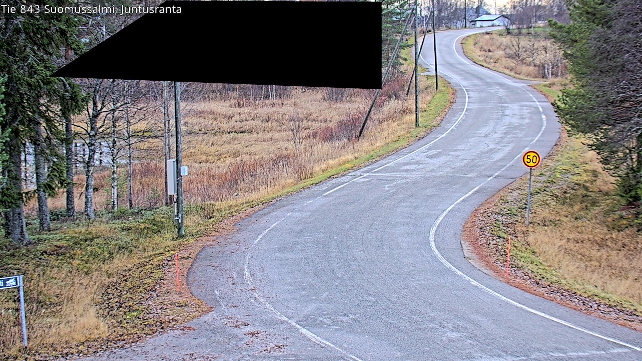 Kelikamerat Kuva Tie 843 Suomussalmi, Juntusranta, Suomussalmi, Kainuu