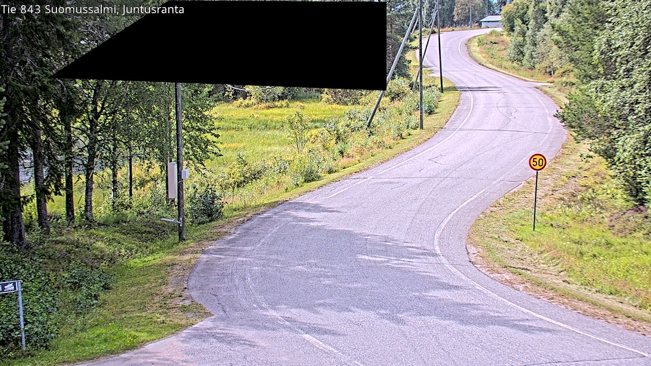 Kelikamerat Kuva Tie 843 Suomussalmi, Juntusranta, Suomussalmi, Kainuu