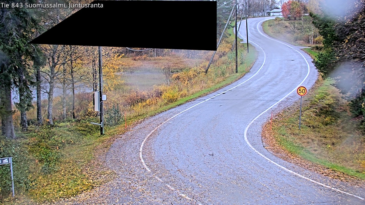 Weather Camera Image Road 843 Suomussalmi, Juntusranta, Suomussalmi, Kainuu