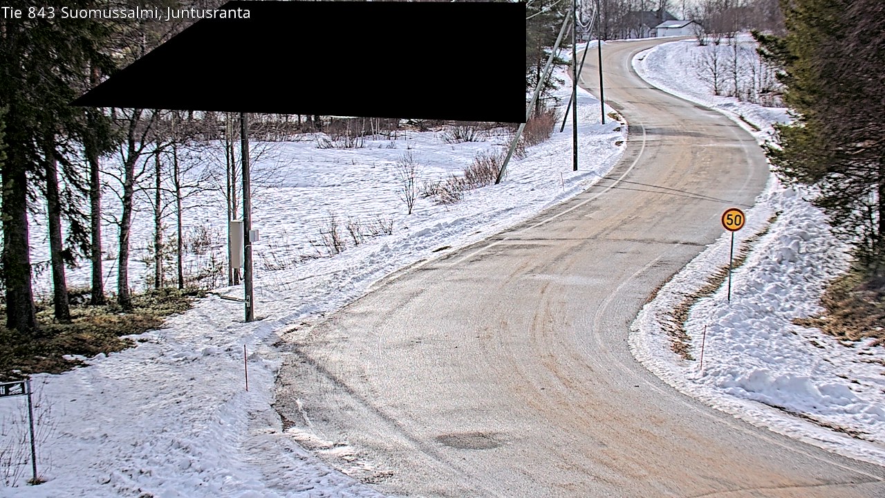 Kelikamerat Kuva Tie 843 Suomussalmi, Juntusranta, Suomussalmi, Kainuu