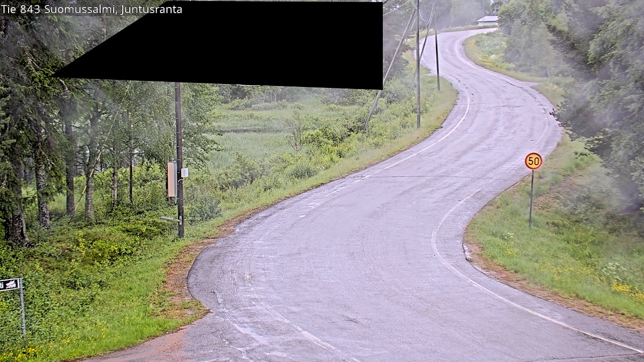 Weather Camera Image Road 843 Suomussalmi, Juntusranta, Suomussalmi, Kainuu