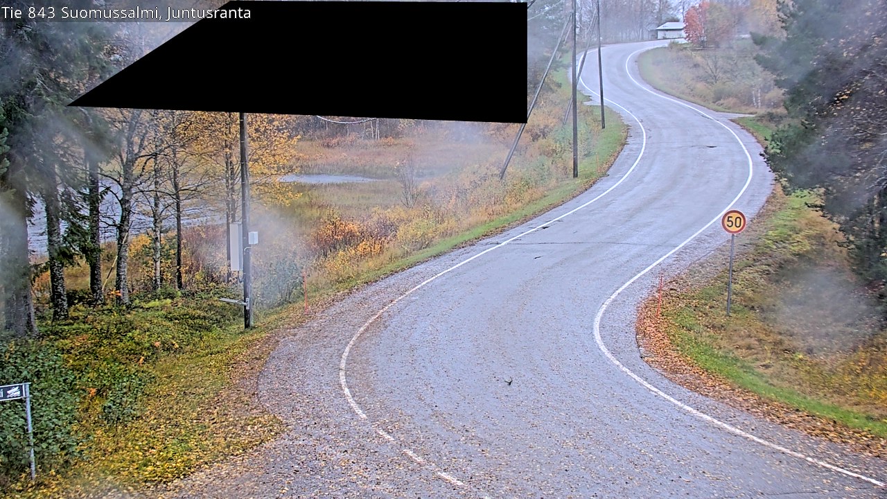 Weather Camera Image Road 843 Suomussalmi, Juntusranta, Suomussalmi, Kainuu