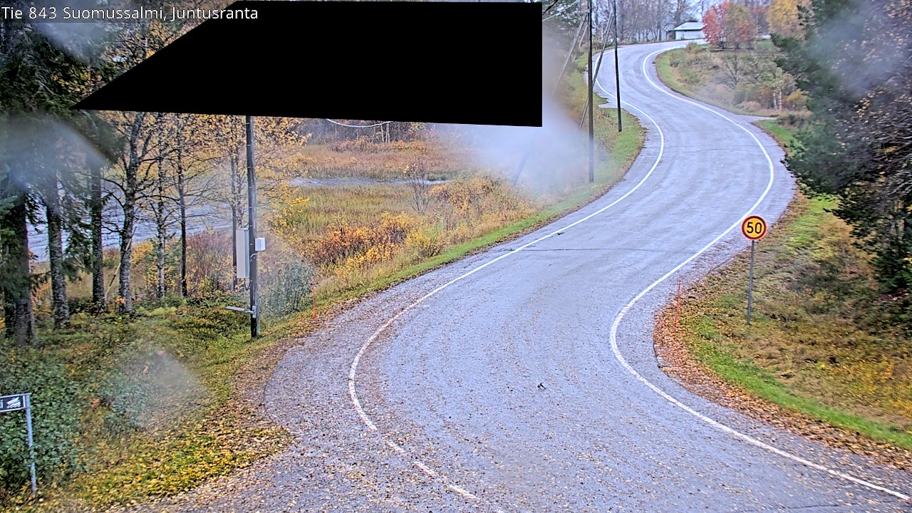 Weather Camera Image Road 843 Suomussalmi, Juntusranta, Suomussalmi, Kainuu