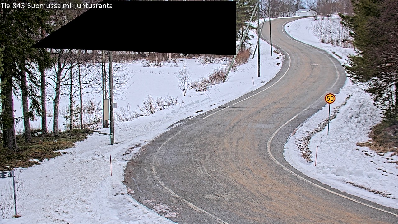 Kelikamerat Kuva Tie 843 Suomussalmi, Juntusranta, Suomussalmi, Kainuu