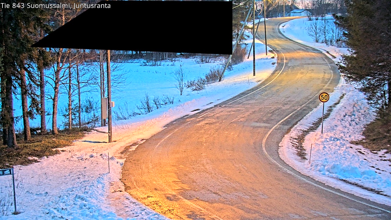 Kelikamerat Kuva Tie 843 Suomussalmi, Juntusranta, Suomussalmi, Kainuu