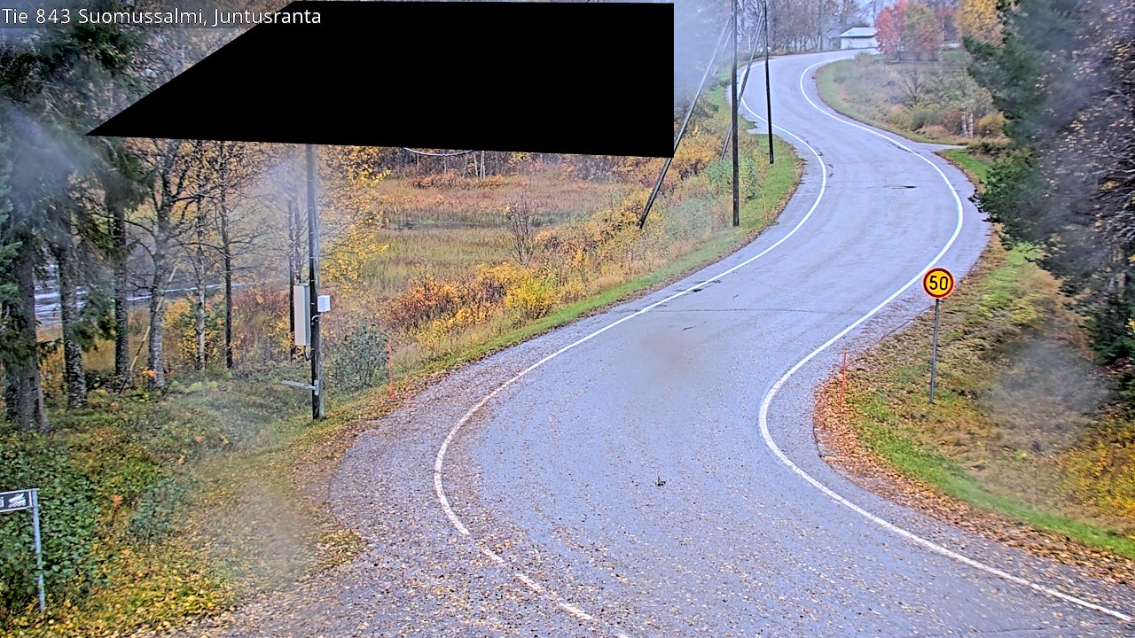 Weather Camera Image Road 843 Suomussalmi, Juntusranta, Suomussalmi, Kainuu