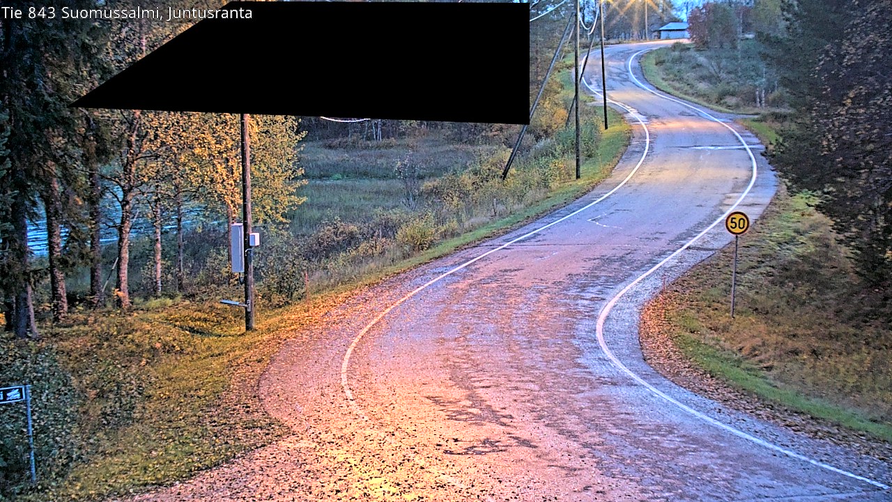 Kelikamerat Kuva Tie 843 Suomussalmi, Juntusranta, Suomussalmi, Kainuu