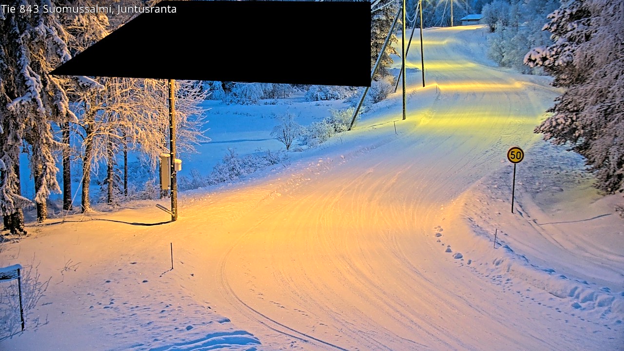 Kelikamerat Kuva Tie 843 Suomussalmi, Juntusranta, Suomussalmi, Kainuu