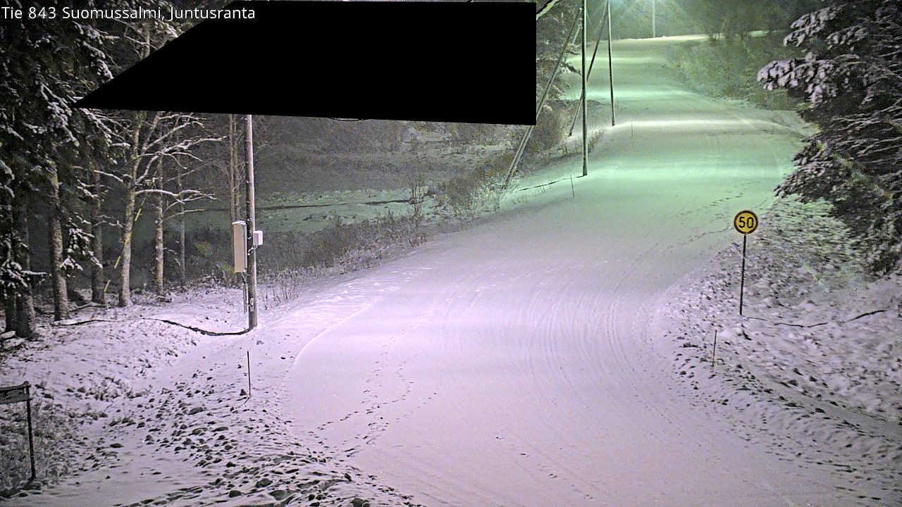 Weather Camera Image Road 843 Suomussalmi, Juntusranta, Suomussalmi, Kainuu