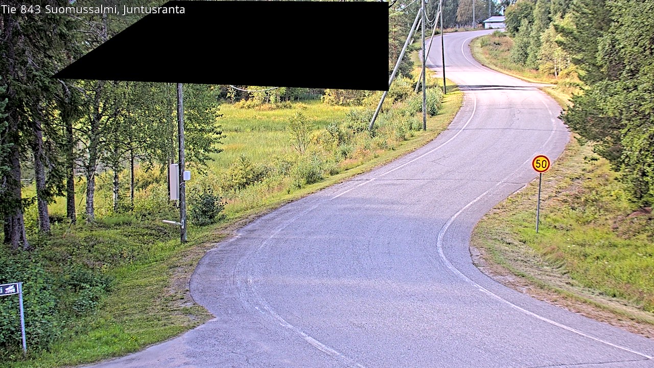 Kelikamerat Kuva Tie 843 Suomussalmi, Juntusranta, Suomussalmi, Kainuu