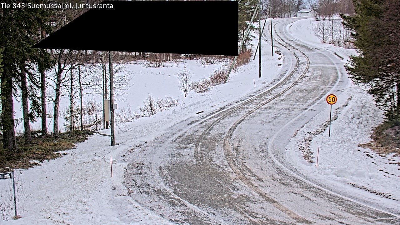 Kelikamerat Kuva Tie 843 Suomussalmi, Juntusranta, Suomussalmi, Kainuu