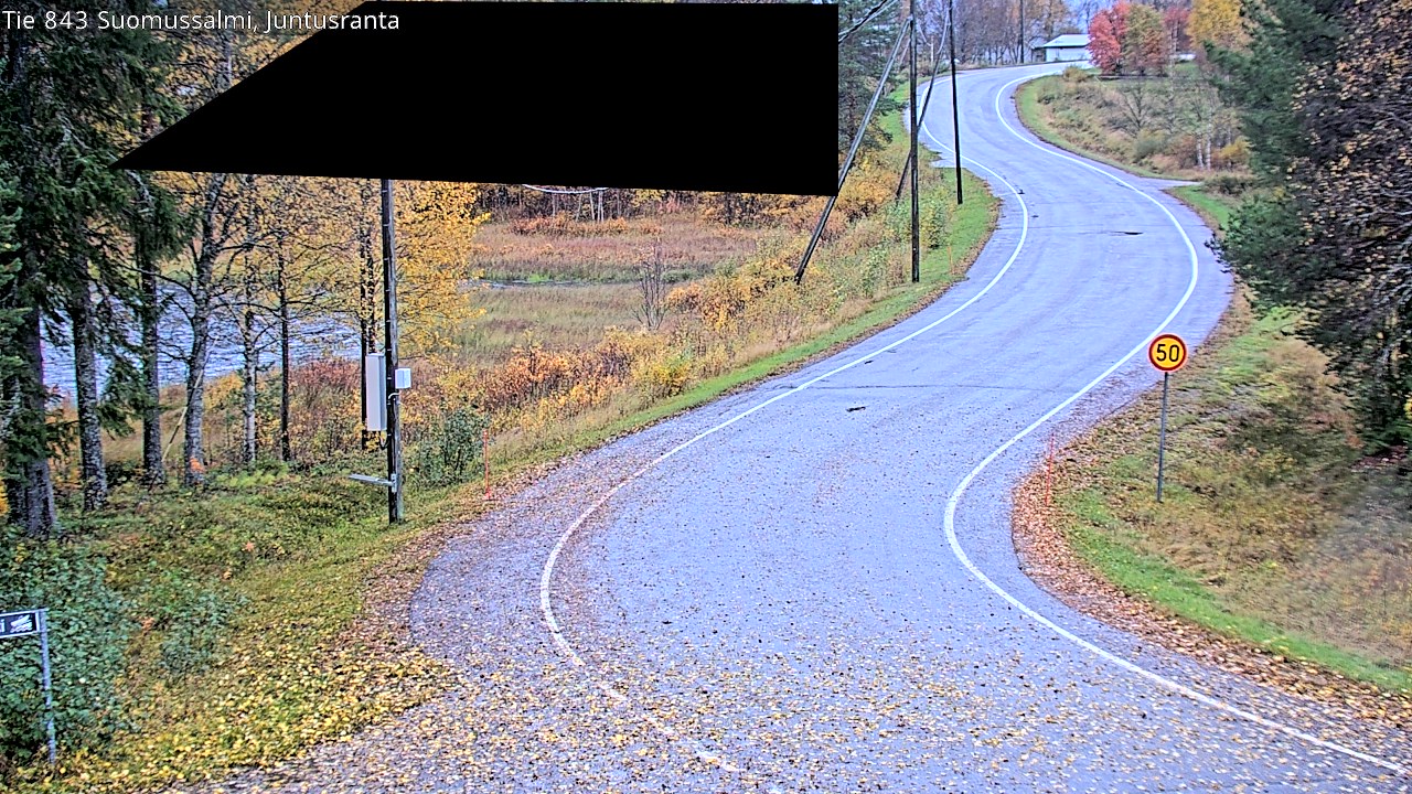 Weather Camera Image Road 843 Suomussalmi, Juntusranta, Suomussalmi, Kainuu