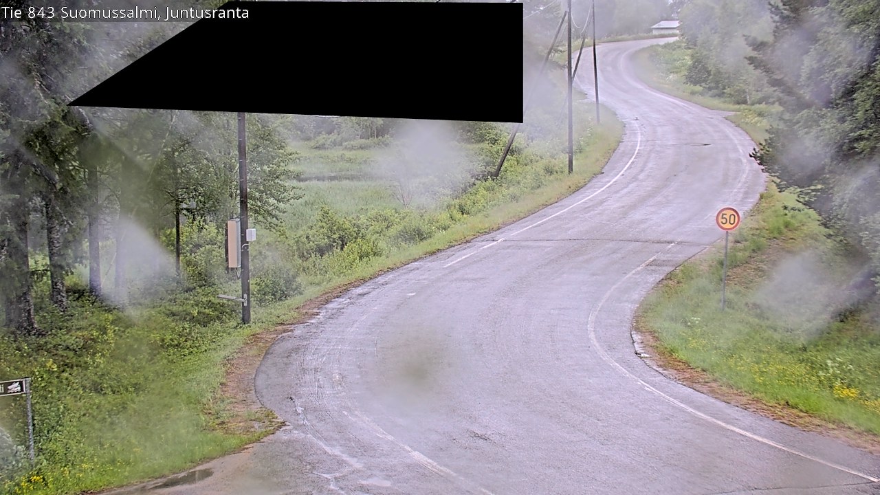 Weather Camera Image Road 843 Suomussalmi, Juntusranta, Suomussalmi, Kainuu