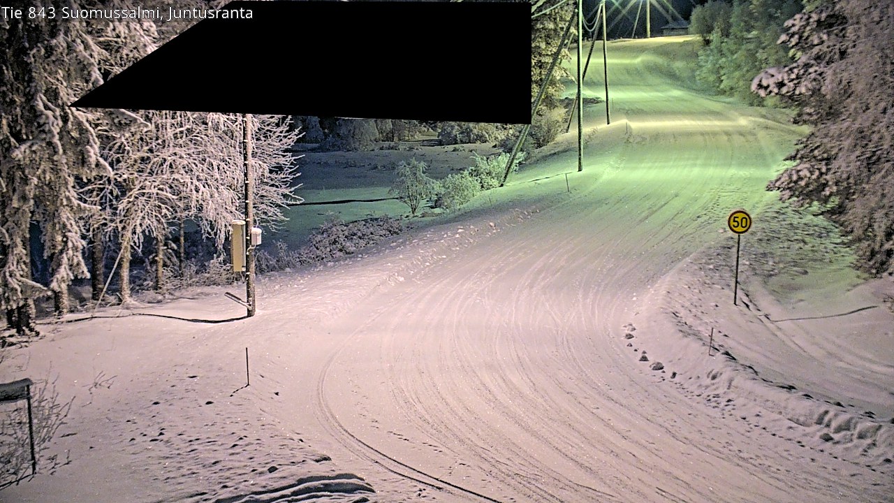 Kelikamerat Kuva Tie 843 Suomussalmi, Juntusranta, Suomussalmi, Kainuu