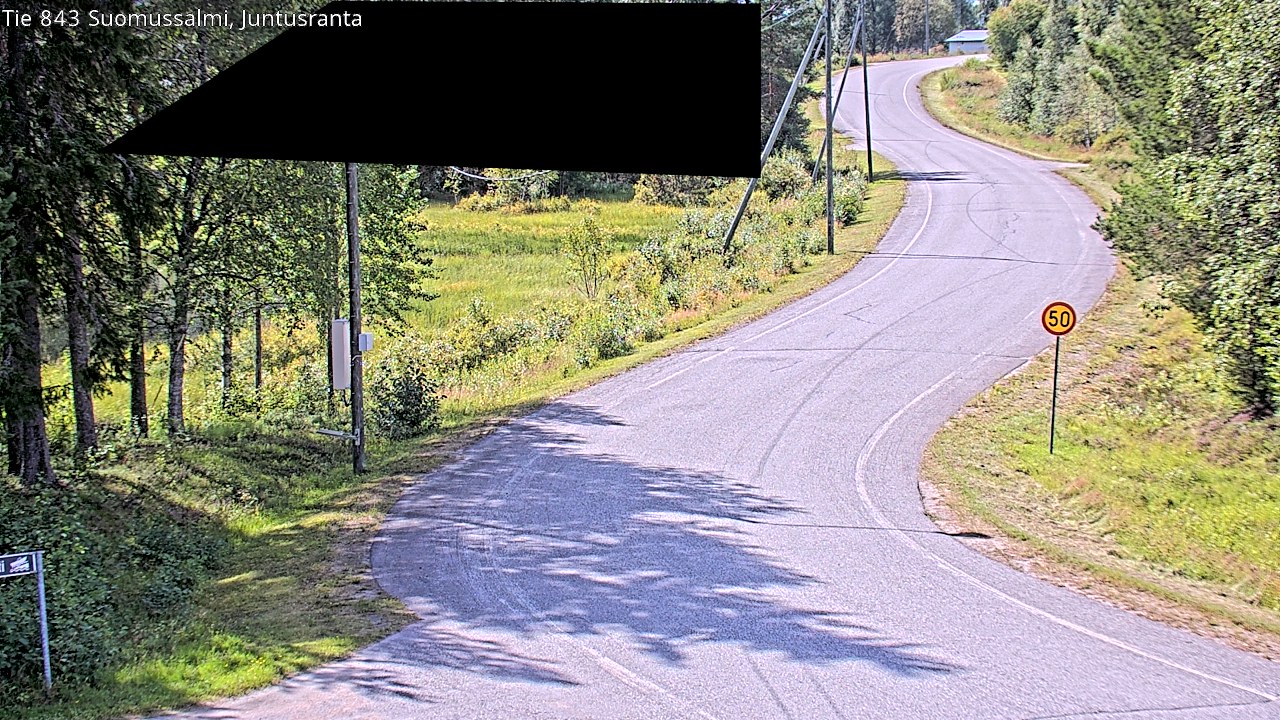 Kelikamerat Kuva Tie 843 Suomussalmi, Juntusranta, Suomussalmi, Kainuu