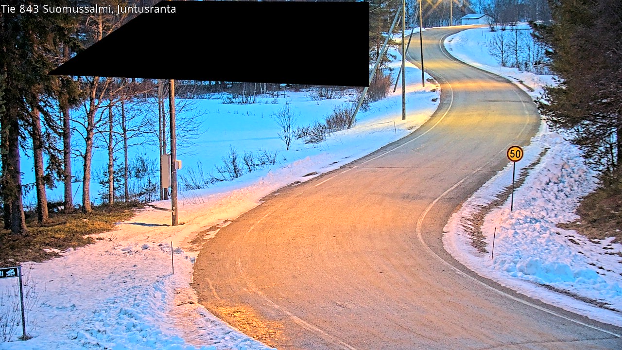 Kelikamerat Kuva Tie 843 Suomussalmi, Juntusranta, Suomussalmi, Kainuu