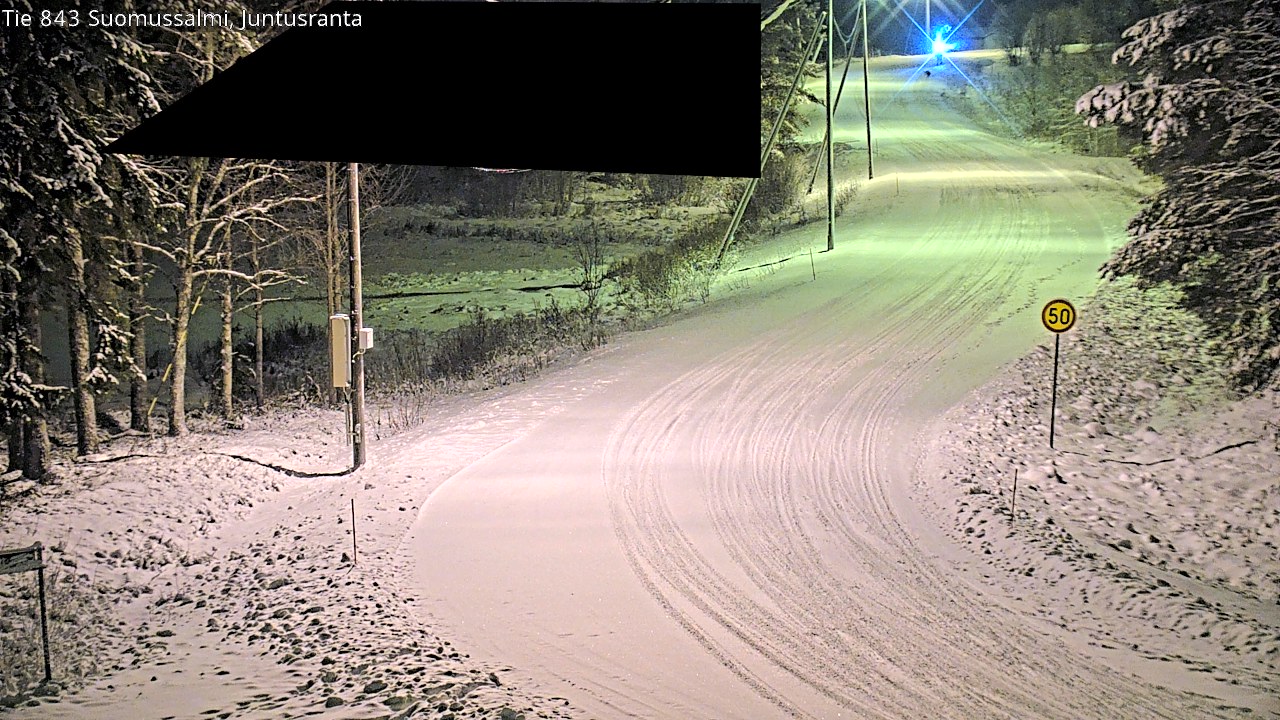 Weather Camera Image Road 843 Suomussalmi, Juntusranta, Suomussalmi, Kainuu