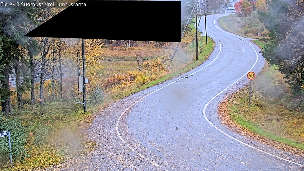 Weather Camera Image Road 843 Suomussalmi, Juntusranta, Suomussalmi, Kainuu