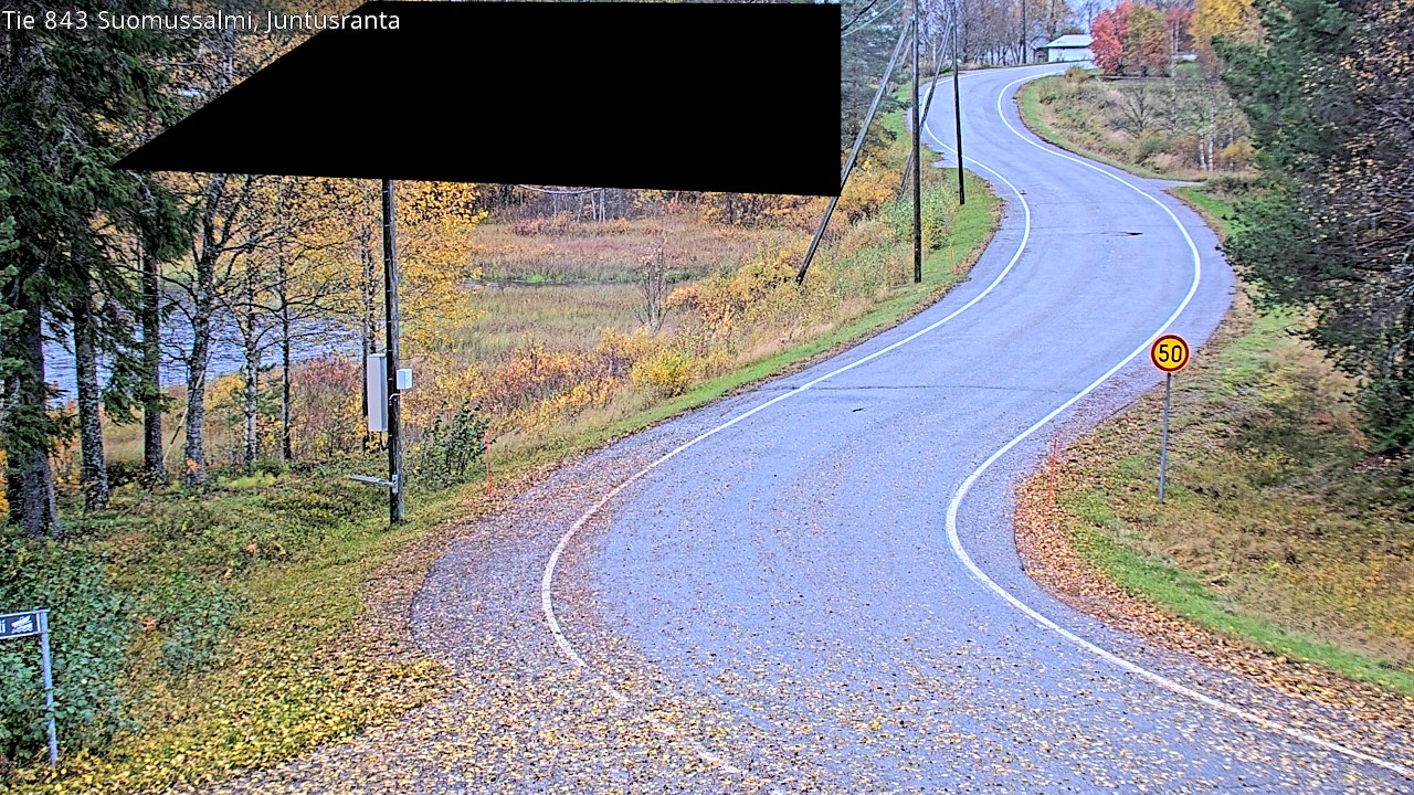 Weather Camera Image Road 843 Suomussalmi, Juntusranta, Suomussalmi, Kainuu