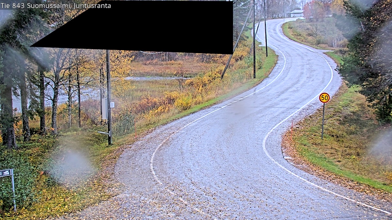 Weather Camera Image Road 843 Suomussalmi, Juntusranta, Suomussalmi, Kainuu