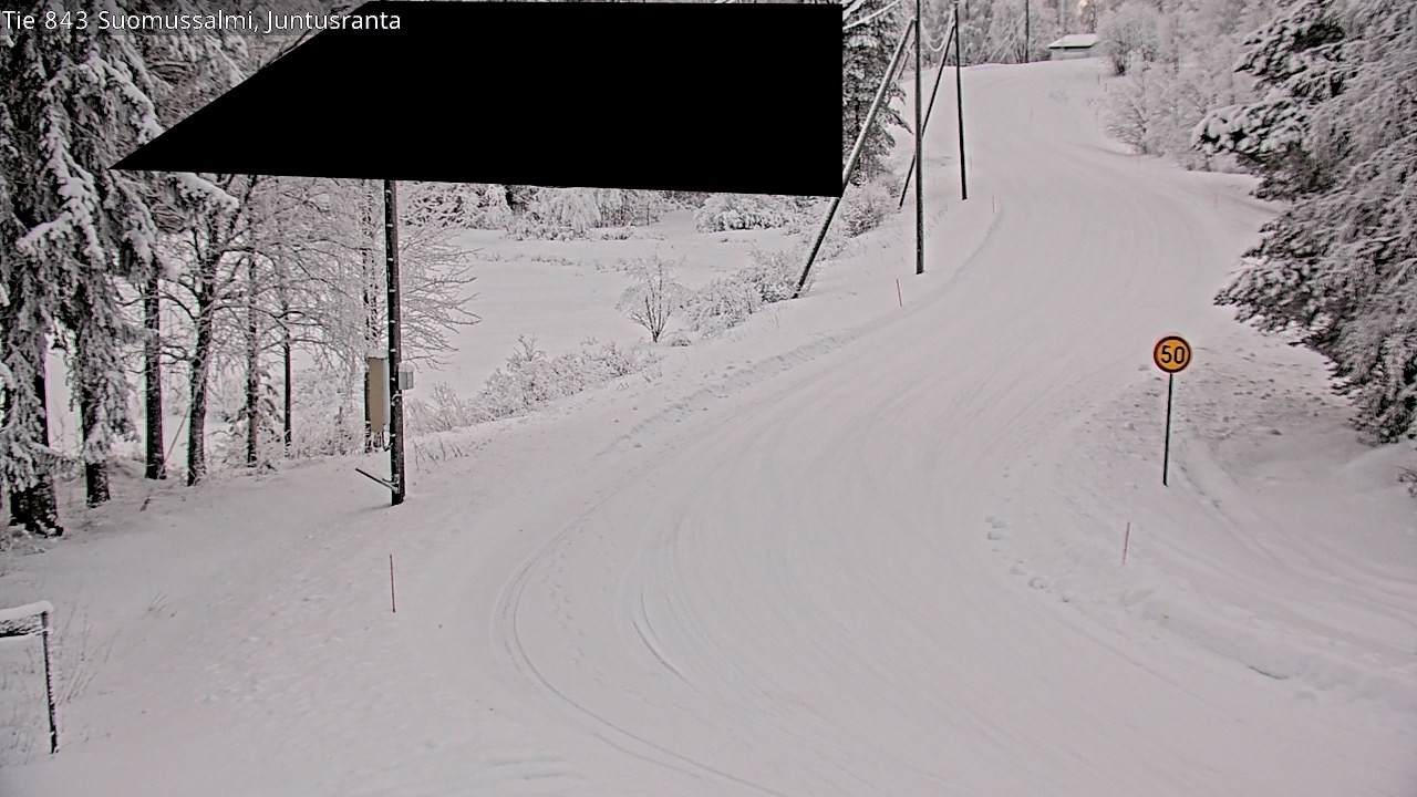 Kelikamerat Kuva Tie 843 Suomussalmi, Juntusranta, Suomussalmi, Kainuu