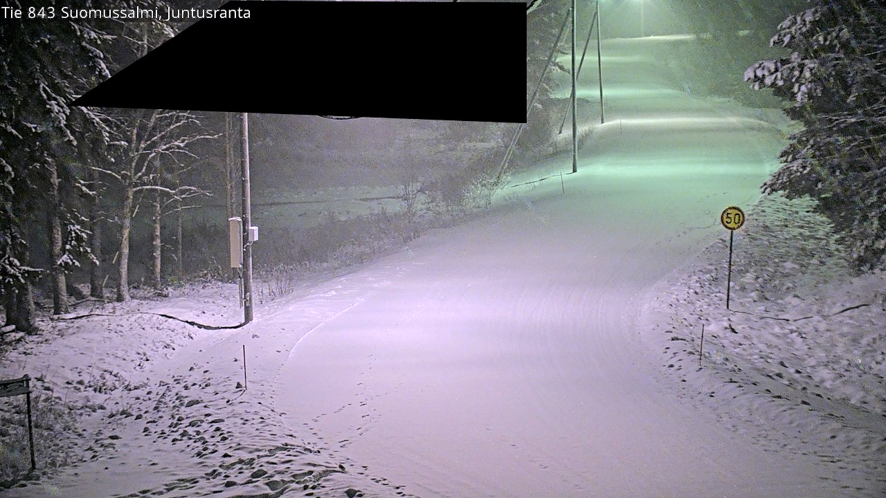 Weather Camera Image Road 843 Suomussalmi, Juntusranta, Suomussalmi, Kainuu