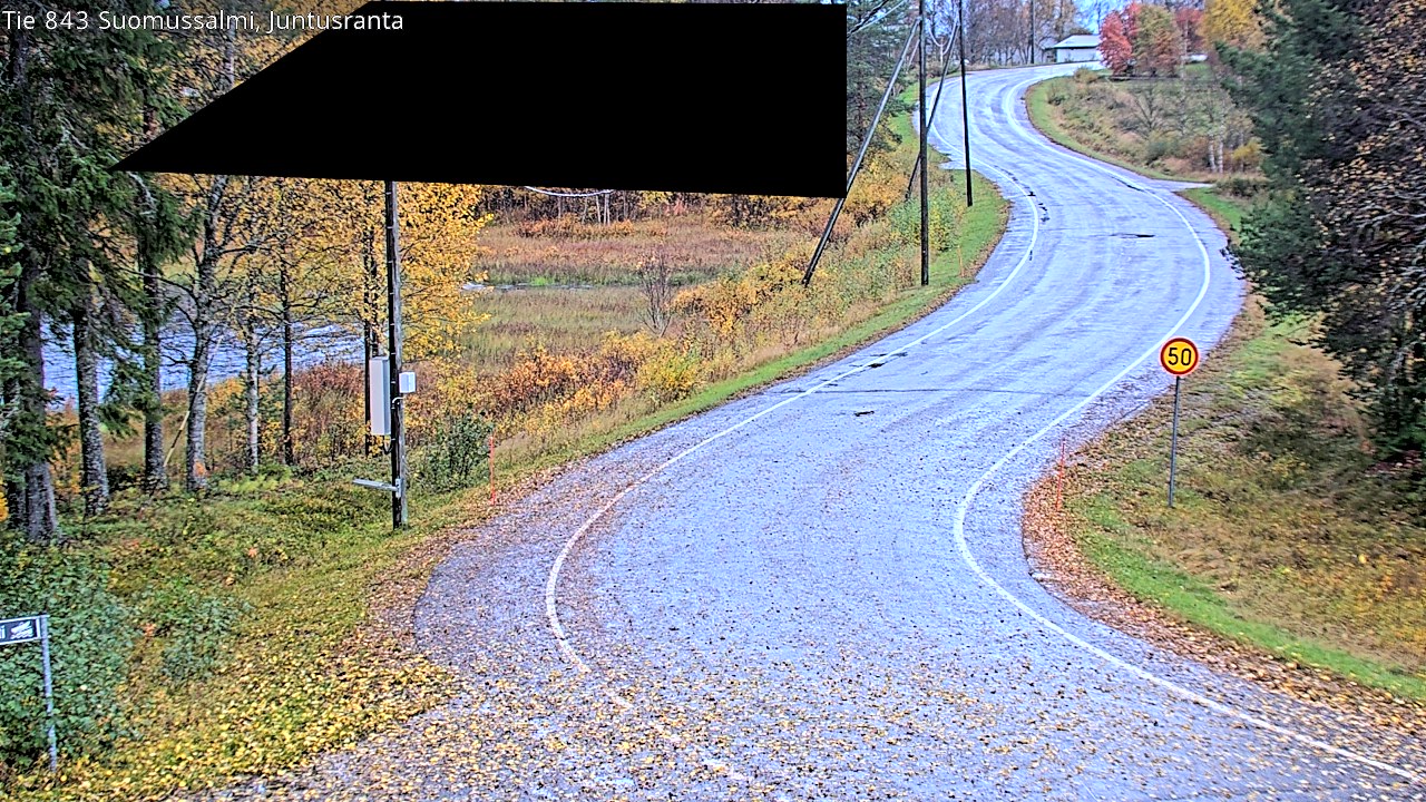 Weather Camera Image Road 843 Suomussalmi, Juntusranta, Suomussalmi, Kainuu