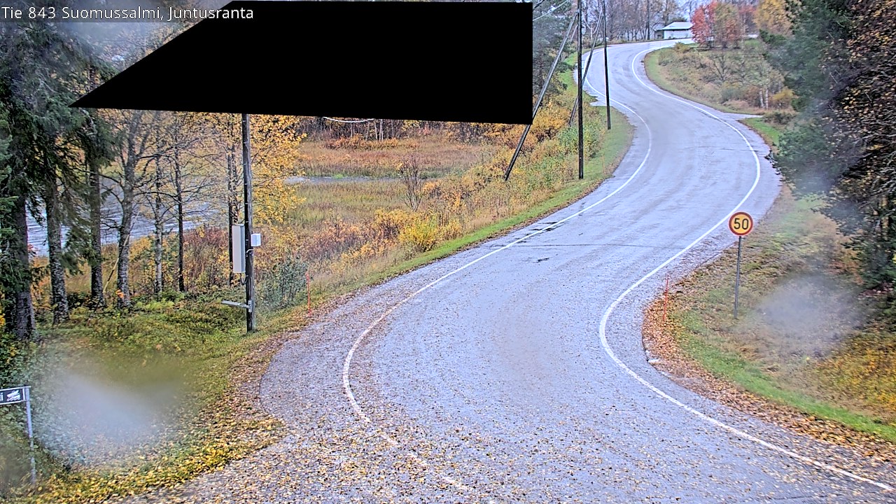 Weather Camera Image Road 843 Suomussalmi, Juntusranta, Suomussalmi, Kainuu