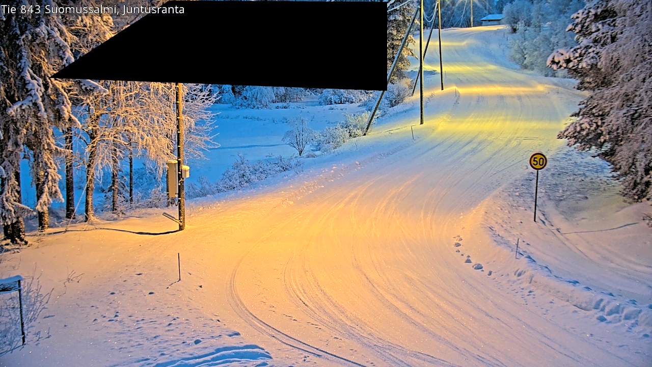 Kelikamerat Kuva Tie 843 Suomussalmi, Juntusranta, Suomussalmi, Kainuu