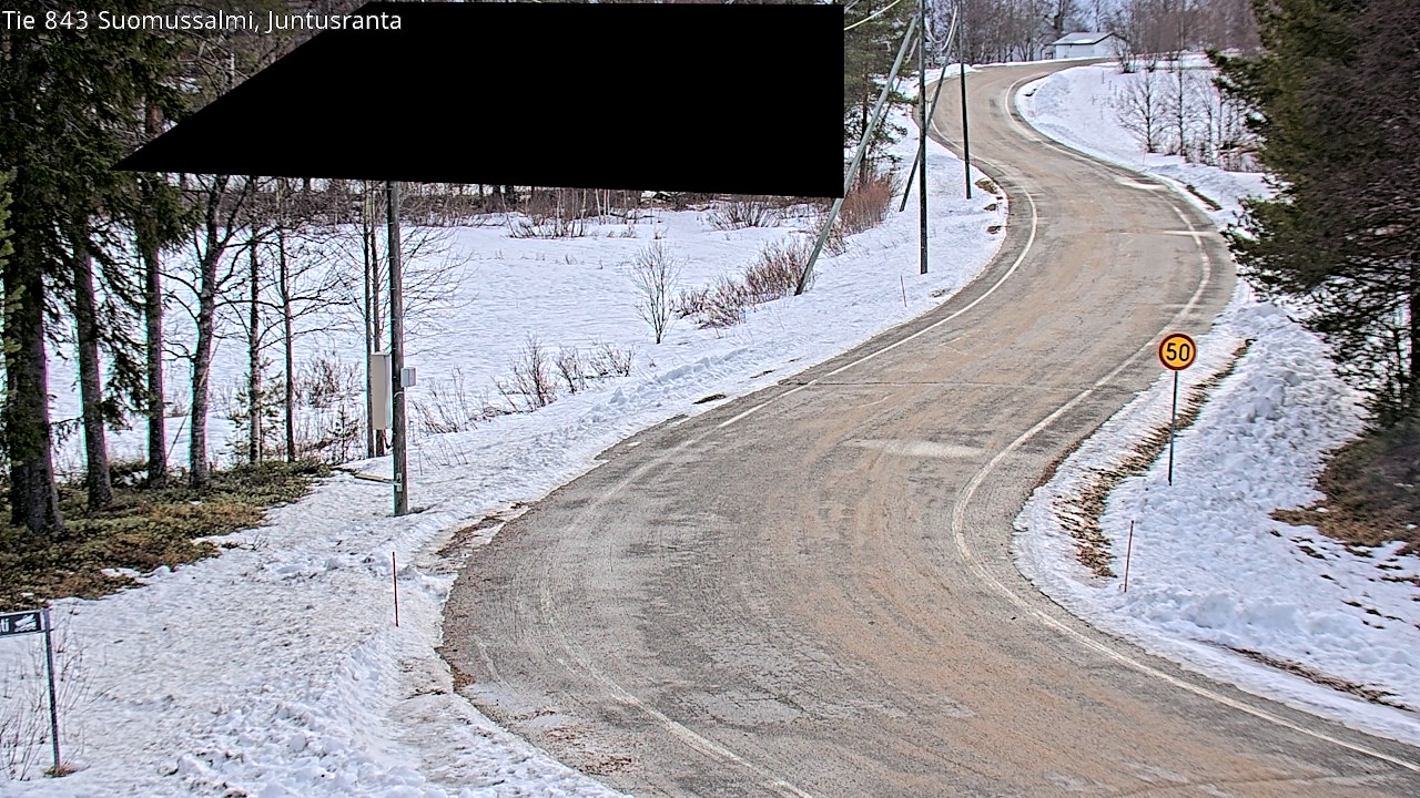 Kelikamerat Kuva Tie 843 Suomussalmi, Juntusranta, Suomussalmi, Kainuu