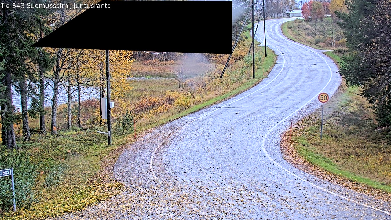 Weather Camera Image Road 843 Suomussalmi, Juntusranta, Suomussalmi, Kainuu