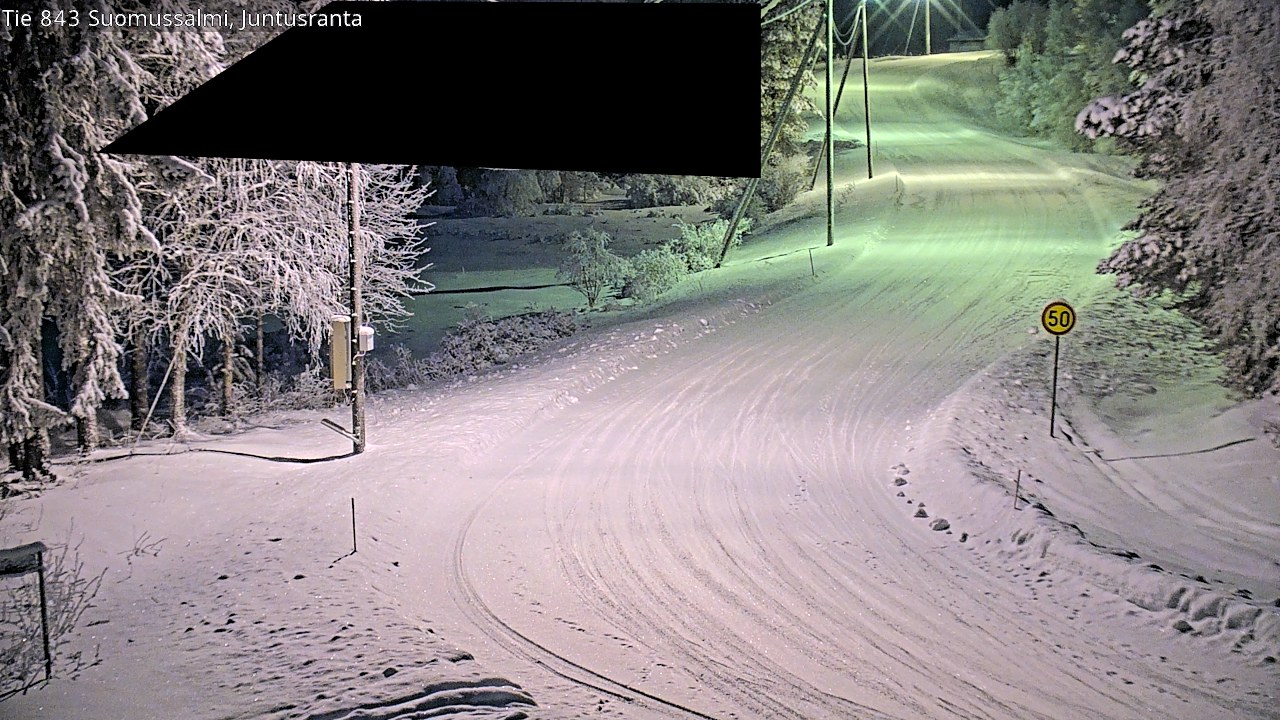 Kelikamerat Kuva Tie 843 Suomussalmi, Juntusranta, Suomussalmi, Kainuu