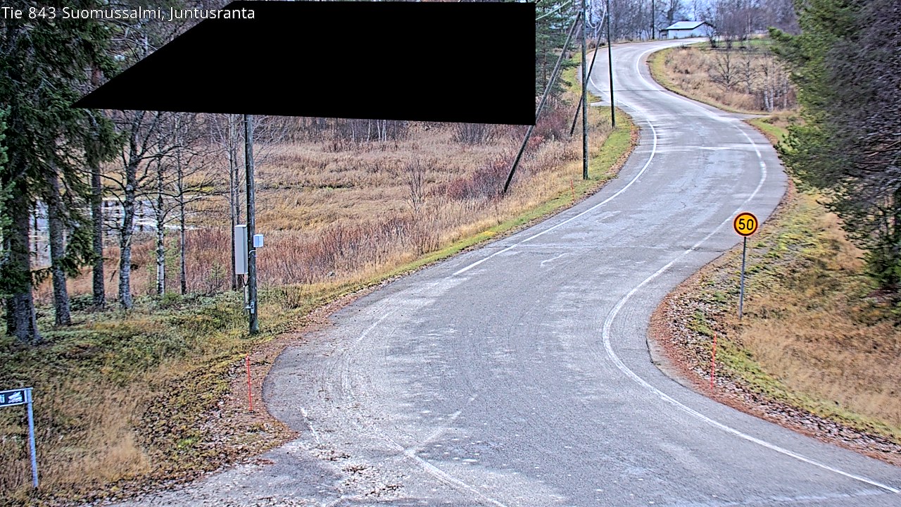 Kelikamerat Kuva Tie 843 Suomussalmi, Juntusranta, Suomussalmi, Kainuu