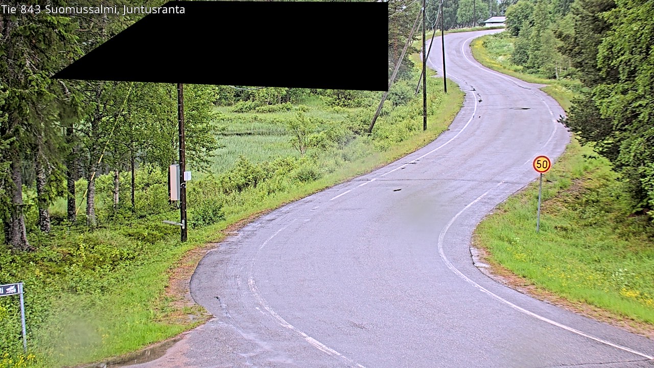 Weather Camera Image Road 843 Suomussalmi, Juntusranta, Suomussalmi, Kainuu