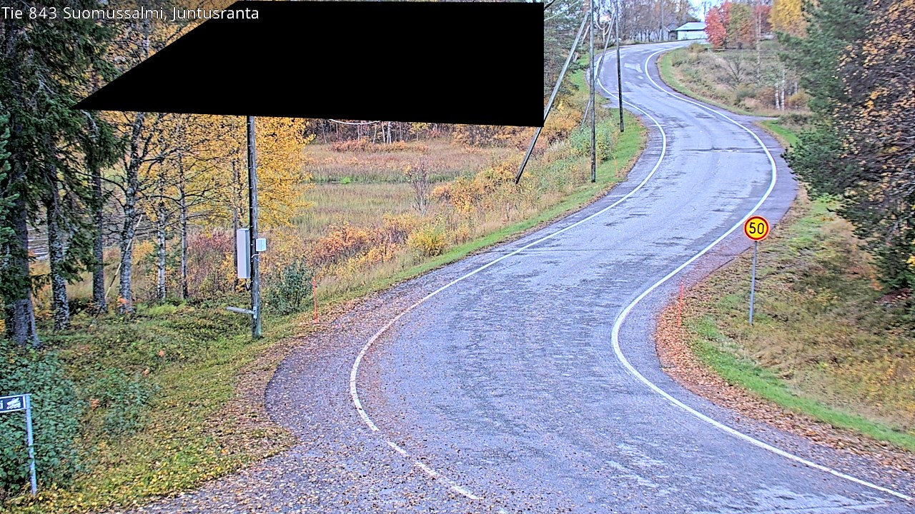Kelikamerat Kuva Tie 843 Suomussalmi, Juntusranta, Suomussalmi, Kainuu