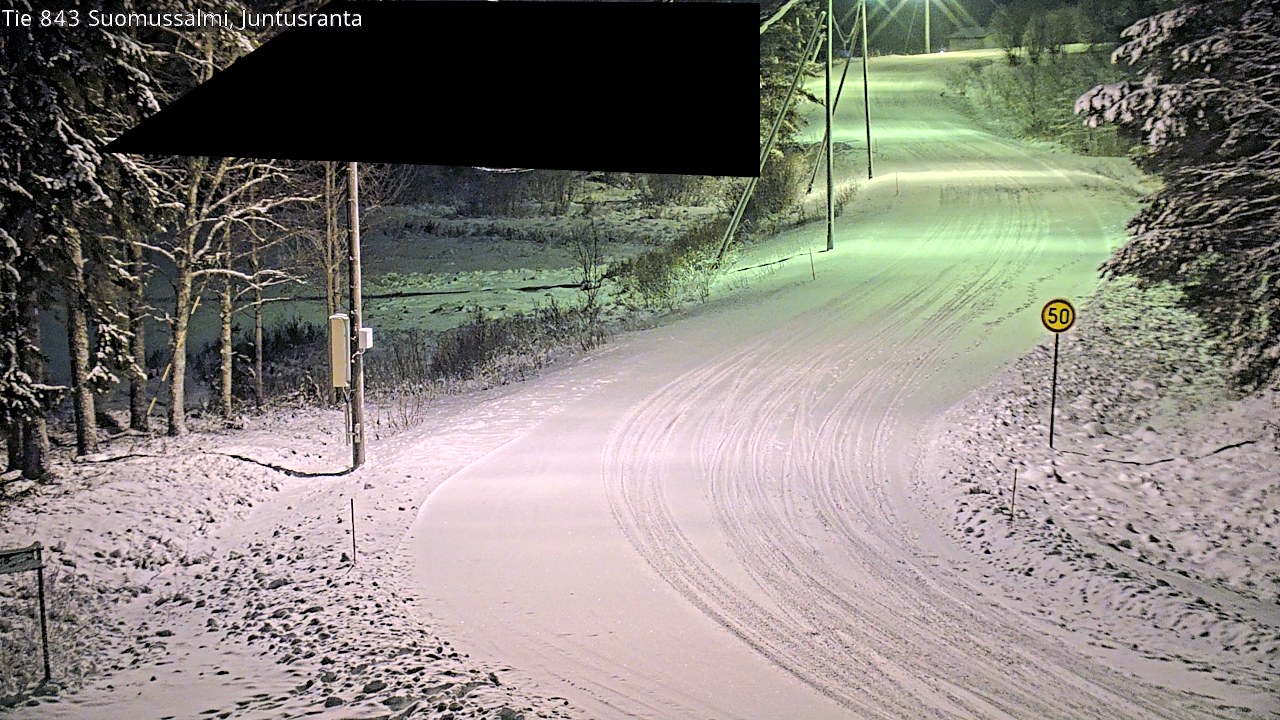 Weather Camera Image Road 843 Suomussalmi, Juntusranta, Suomussalmi, Kainuu