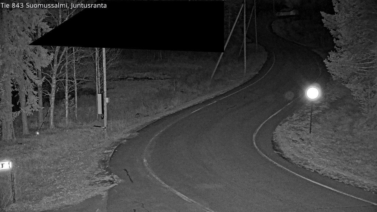 Weather Camera Image Road 843 Suomussalmi, Juntusranta, Suomussalmi, Kainuu