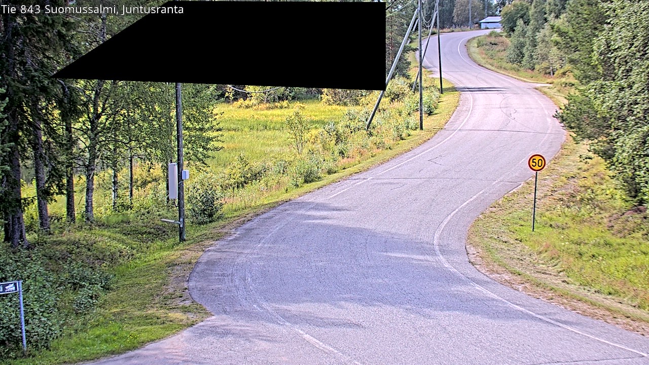 Kelikamerat Kuva Tie 843 Suomussalmi, Juntusranta, Suomussalmi, Kainuu