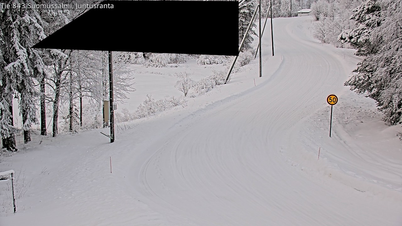 Kelikamerat Kuva Tie 843 Suomussalmi, Juntusranta, Suomussalmi, Kainuu