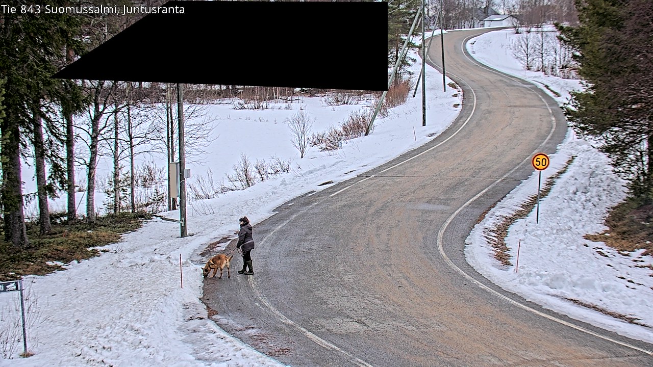 Kelikamerat Kuva Tie 843 Suomussalmi, Juntusranta, Suomussalmi, Kainuu