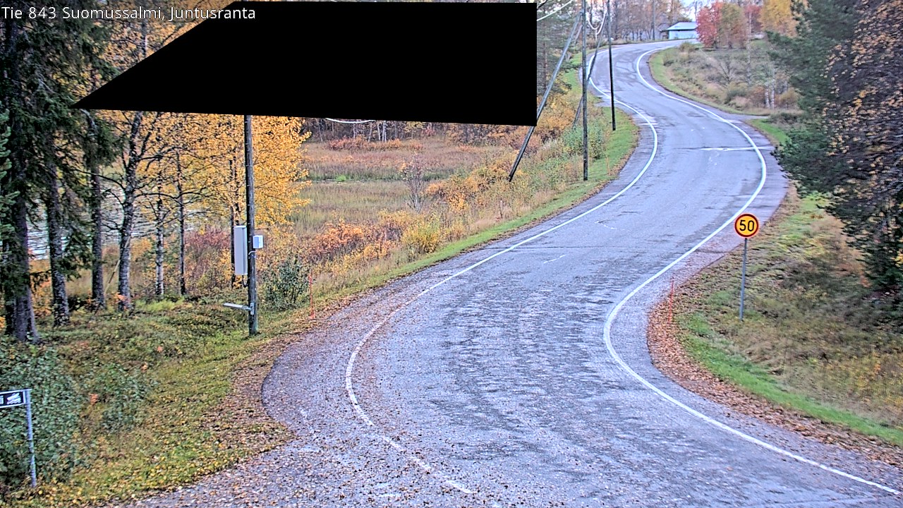 Kelikamerat Kuva Tie 843 Suomussalmi, Juntusranta, Suomussalmi, Kainuu