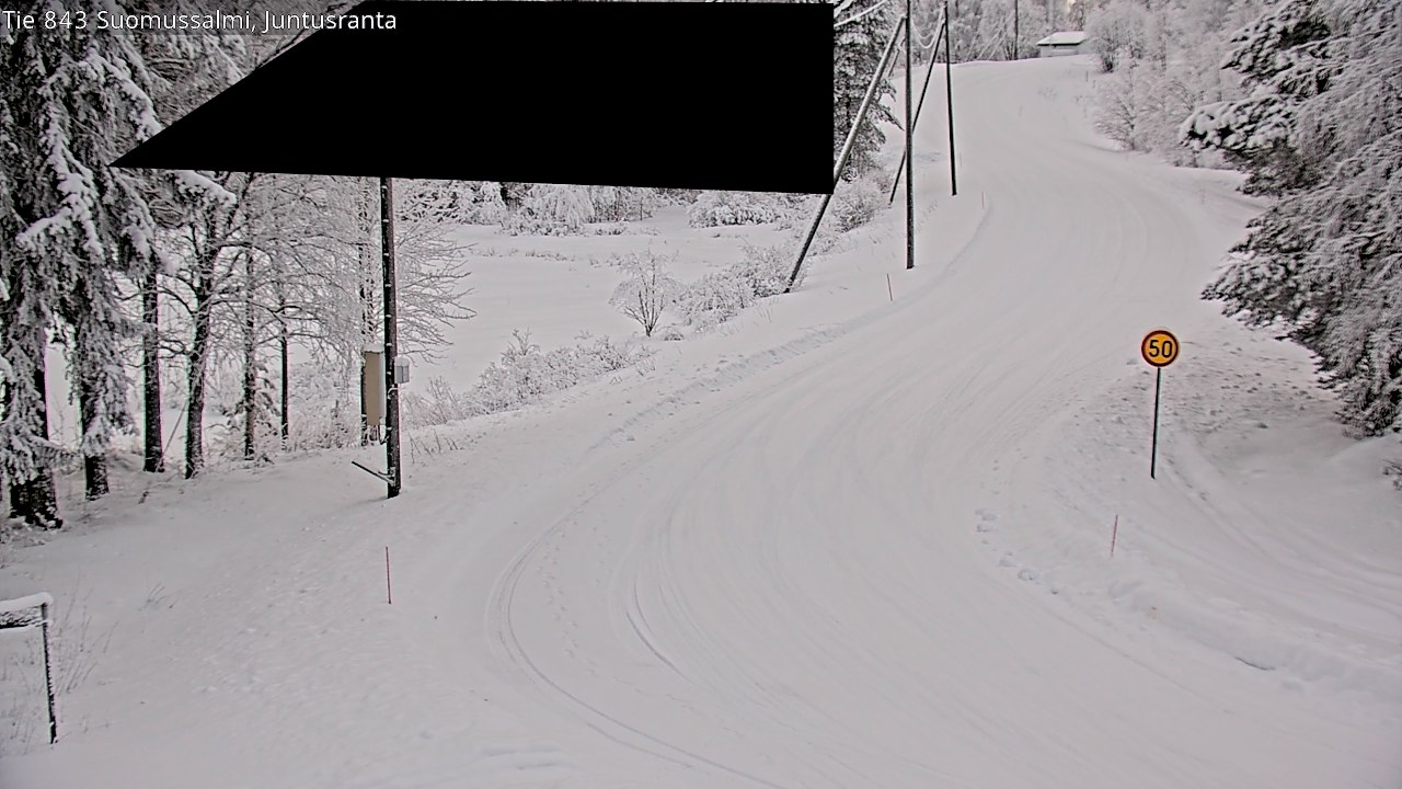 Kelikamerat Kuva Tie 843 Suomussalmi, Juntusranta, Suomussalmi, Kainuu