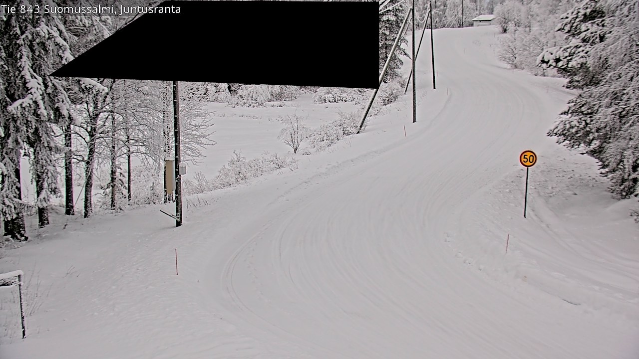 Kelikamerat Kuva Tie 843 Suomussalmi, Juntusranta, Suomussalmi, Kainuu