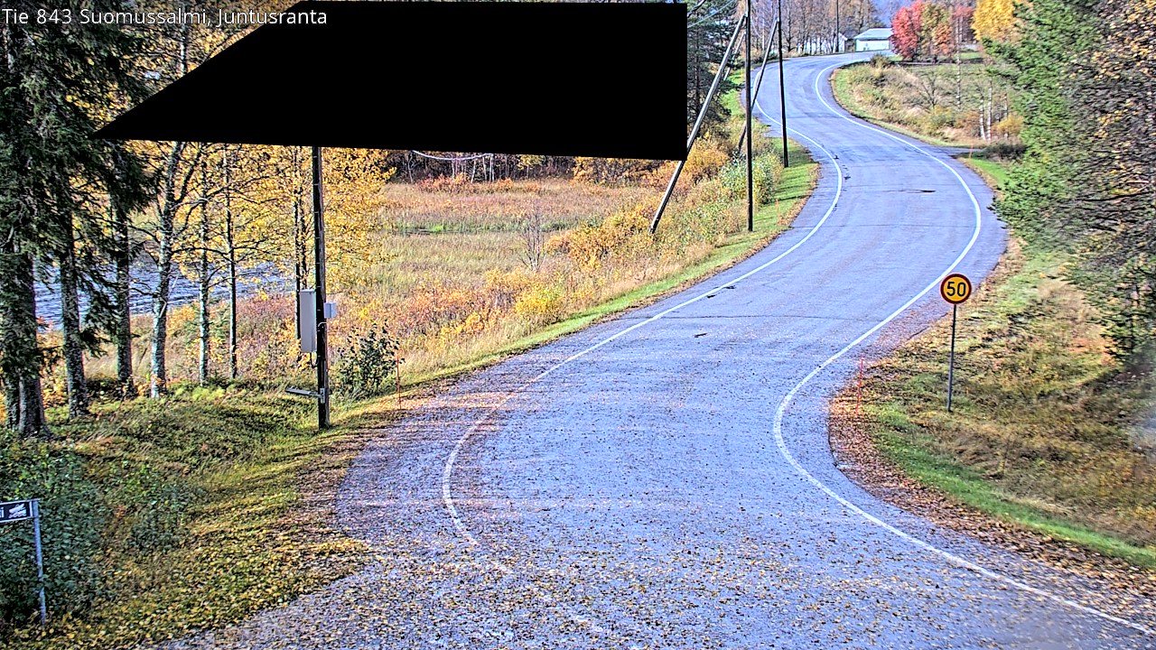 Weather Camera Image Road 843 Suomussalmi, Juntusranta, Suomussalmi, Kainuu